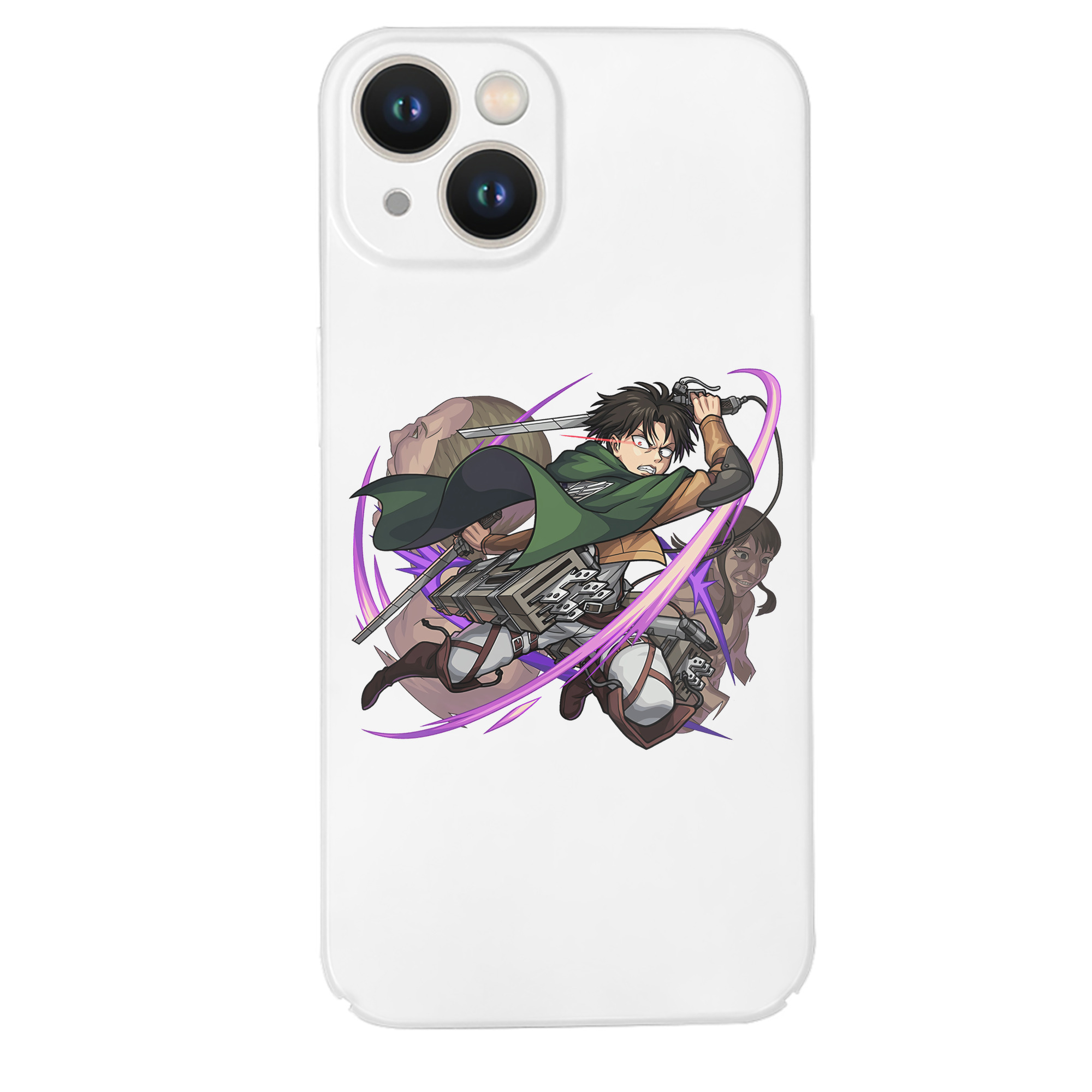 （画像用） 進撃の巨人 リヴァイ·アッカーマン Attack on Titan Levi Ackerman 【iPhone 14シリーズ対応】ハードケース